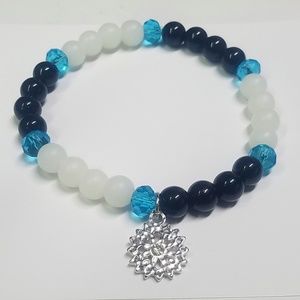 Positivity Energy Beaded Charm Bracelet